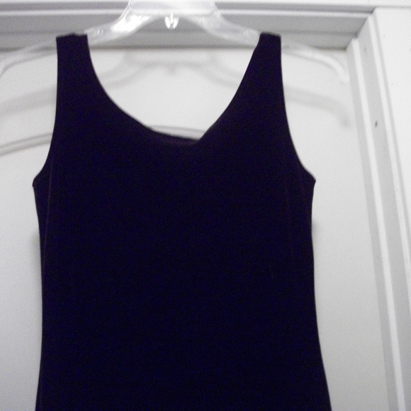 RICH GIRL JAZZ CLUB L.BAIES SEXY DARK PURPLE VELVET STRETCHY DRESS S - Picture 7 of 8